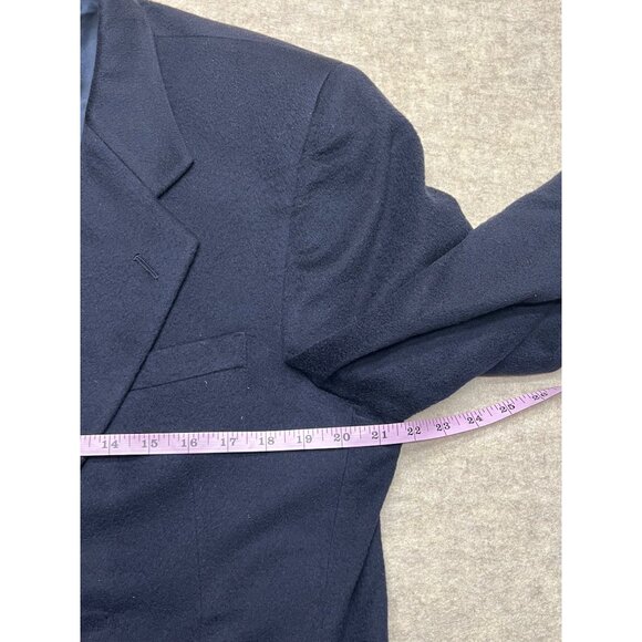 JoS. A. Bank Signature Collection Navy Blue Cashmere Men's Blazer 41 Reg Classic - Picture 8 of 12